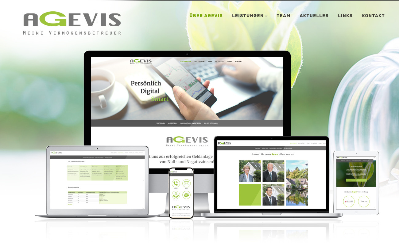 vivia: responsive Internetpräsenz für AGEVIS auf Basis von Wordpress