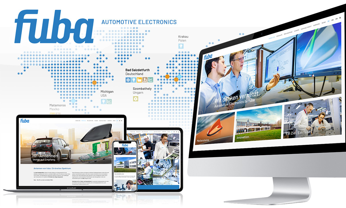 vivia: der neue internationale Internetauftritt für die Firma fuba