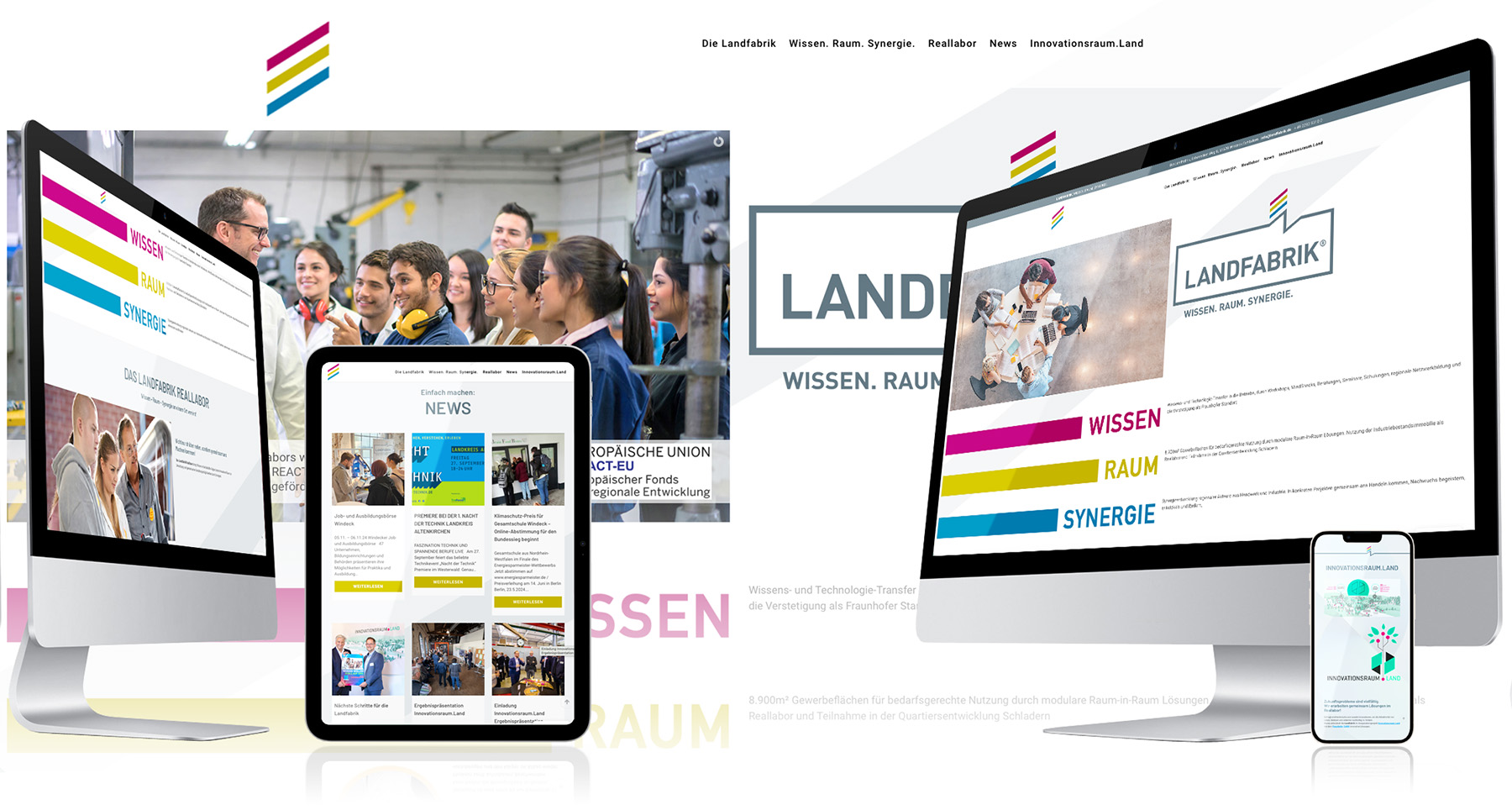 Eine vivia-Referenz: OnePage-Internetauftritts für die Landfabrik GmbH